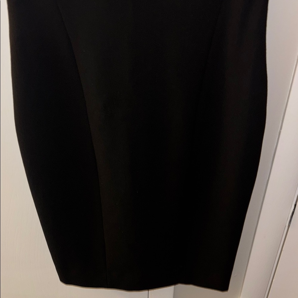 Etcetera Black Sheath Midi Dress Mock Neck Sleeveless - Picture 4 of 8